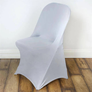 <strong>Elevate Your Event with Silver Spandex Folding Chair Covers</strong> <strong>Elevate Your Event with Silver Spandex Folding Chair Covers</strong>