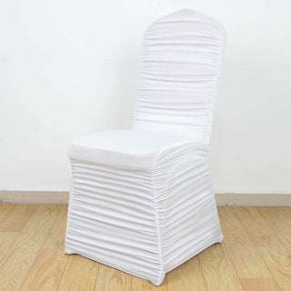Create a Stunning Look with our White Fitted Chair Cover Create a Stunning Look with our White Fitted Chair Cover