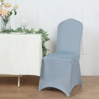 <span>Premium Dusty Blue Spandex Stretch Banquet Chair Covers</span> <span>Premium Dusty Blue Spandex Stretch Banquet Chair Covers</span>