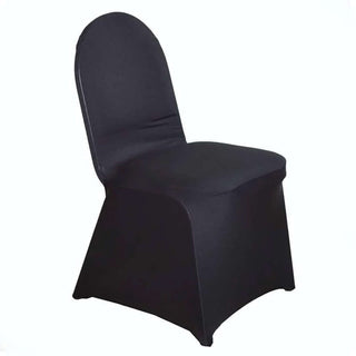 Versatile and Reusable Black Spandex Chair Cover Versatile and Reusable Black Spandex Chair Cover