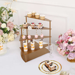 The Perfect Gold Metal Cupcake Stand The Perfect Gold Metal Cupcake Stand