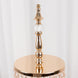 3-Tier Crystal Beaded Gold Metal Cupcake Stand Tower, 26inch Tall Cake Dessert Display Stand