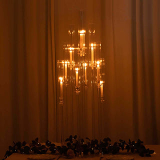 Versatile Elegance: Unleashing Creativity with the 10 Arm Clear Acrylic Candelabra Versatile Elegance: Unleashing Creativity with the 10 Arm Clear Acrylic Candelabra