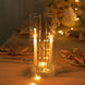 2 Pack 14inch Tall Clear Glass Candle Shades with 2.25inch Wide Open Ends