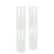 2 Pack 12inch Tall Clear Glass Candle Shades with 2.25inch Wide Open Ends