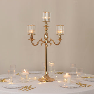 <meta charset="utf-8"><span><span><strong>Grand Ambiance with a 3-Arm Gold Crystal Candelabra Table Centerpiece</strong></span></span> <meta charset="utf-8"><span><span><strong>Grand Ambiance with a 3-Arm Gold Crystal Candelabra Table Centerpiece</strong></span></span>
