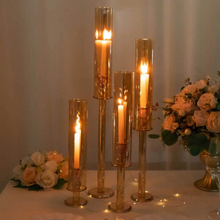 Enhance Your Event Decor with Amber Gold Cylinder Chimney Tubes Enhance Your Event Decor with Amber Gold Cylinder Chimney Tubes