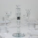Crystal Taper Candle Holder with 3 Arms & Hanging Pendants