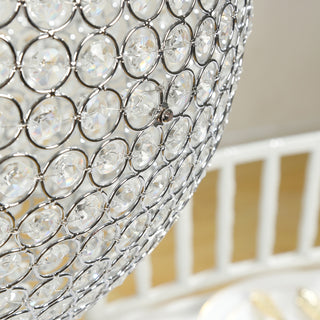 Styling with Silver Beaded Ball Chandeliers Styling with Silver Beaded Ball Chandeliers