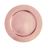 6 Pack | 13Inch Blush / Rose Gold Acrylic Plastic Charger Plates, Dinner Party Decor#whtbkgd