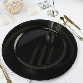 Create a Memorable Dining Experience with Black Round Acrylic Plastic Charger Plates Create a Memorable Dining Experience with Black Round Acrylic Plastic Charger Plates