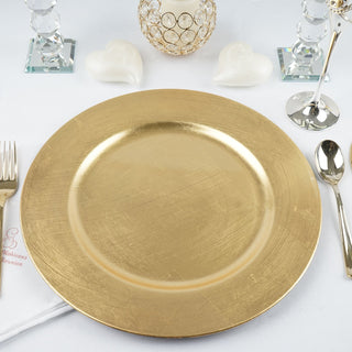 Add Elegance to Your Table with Metallic Gold Round Acrylic Plastic Charger Plates Add Elegance to Your Table with Metallic Gold Round Acrylic Plastic Charger Plates