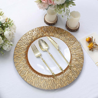 Convenience and Elegance in Gold Disposable Charger Plates Convenience and Elegance in Gold Disposable Charger Plates