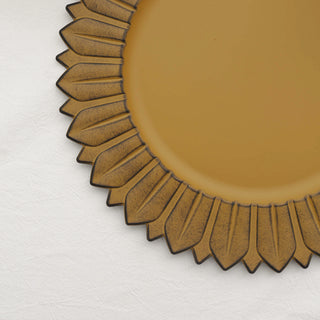 Create Memorable Events with Our Matte Mustard Yellow Disposable Charger Plates