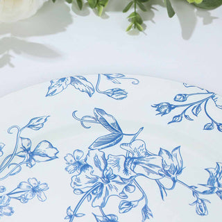 <strong>Timeless Durability With White Light Blue Floral Acrylic Charger Plates</strong> <strong>Timeless Durability With White Light Blue Floral Acrylic Charger Plates</strong>