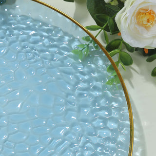 <span>Top-Quality Dusty Blue Hammered Plastic Charger Plates</span> <span>Top-Quality Dusty Blue Hammered Plastic Charger Plates</span>