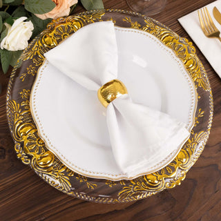 Versatile and Durable Clear Decorative Charger Plates Versatile and Durable Clear Decorative Charger Plates