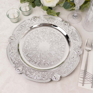 Elevate Your Table Settings with Silver Round Acrylic Charger Plates Elevate Your Table Settings with Silver Round Acrylic Charger Plates