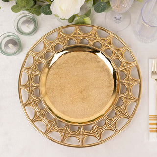 Add a Touch of Elegance to Your Table with Metallic Gold Acrylic Charger Plates Add a Touch of Elegance to Your Table with Metallic Gold Acrylic Charger Plates