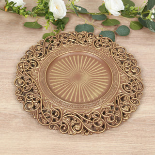 <strong>Enhance Your Table Décor with Brown and Brushed Gold Acrylic Charger Plates</strong> <strong>Enhance Your Table Décor with Brown and Brushed Gold Acrylic Charger Plates</strong>