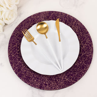 <strong>Versatile Purple and Gold Glitter Acrylic Charger Plates</strong> <strong>Versatile Purple and Gold Glitter Acrylic Charger Plates</strong>