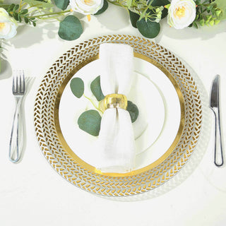 <span>Enhancing Event Décor with Clear Acrylic Charger Plates with Wheat Pattern</span> <span>Enhancing Event Décor with Clear Acrylic Charger Plates with Wheat Pattern</span>