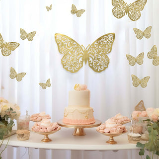 Versatile Metallic Gold Butterfly 3D Wall Decor Versatile Metallic Gold Butterfly 3D Wall Decor