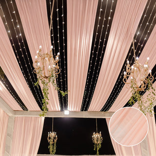 Beautiful Blush Sheer Ceiling Drapery To Upgrade Your Venue Beautiful Blush Sheer Ceiling Drapery To Upgrade Your Venue