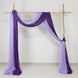 Purple Sheer Backdrop Drape – 5ftx32ft Wedding Arch & Ceiling Decor Panel