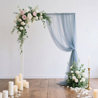 <strong>Dusty Blue Sheer Backdrop Drape</strong> <strong>Dusty Blue Sheer Backdrop Drape</strong>