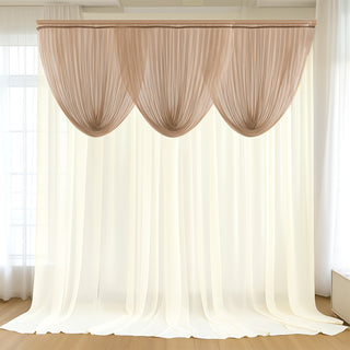 <meta charset="utf-8"><span><span><strong>Taupe Sheer Chiffon Backdrop Swag for Subtle Sophistication</strong></span></span> <meta charset="utf-8"><span><span><strong>Taupe Sheer Chiffon Backdrop Swag for Subtle Sophistication</strong></span></span>