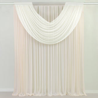<meta charset="utf-8"><span><span><strong>Ivory Sheer Chiffon Backdrop Swag for Classic Sophistication</strong></span></span> <meta charset="utf-8"><span><span><strong>Ivory Sheer Chiffon Backdrop Swag for Classic Sophistication</strong></span></span>