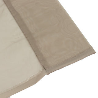 10ft x 14ft Chiffon Backdrop Curtain Panel – Natural Durable Flame Resistant Fabric with Rod Pocket