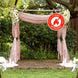 5ftx14ft Premium Dusty Rose Chiffon Curtain Panel, Backdrop Ceiling Drapery With Rod Pocket