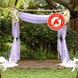 5ftx14ft Premium Lavender Lilac Chiffon Curtain Panel