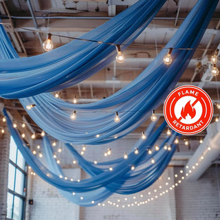 <strong>Reusable Royal Blue Chiffon Backdrop Panels</strong> <strong>Reusable Royal Blue Chiffon Backdrop Panels</strong>