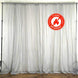 Silver Fire Retardant Sheer Organza Premium Curtain Panel Backdrops With Rod Pockets - 10ftx10ft