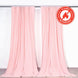 2 Pack Blush Scuba Polyester Curtain Panel Durable Flame Resistant Backdrops Wrinkle Free