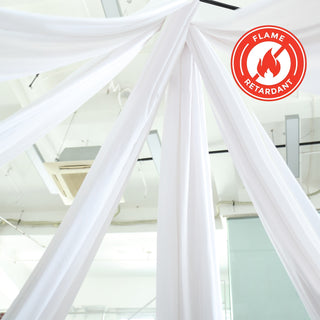 Enhance Your Event with Premium Quality White Fire Retardant Backdrop Curtain Panels Enhance Your Event with Premium Quality White Fire Retardant Backdrop Curtain Panels