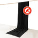 Black Scuba Polyester Event Curtain Drapes, Durable Flame Resistant Backdrop Event Panel Wrinkle