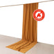 Gold Scuba Polyester Event Curtain Drapes, Durable Flame Resistant Backdrop Event Panel Wrinkle