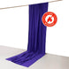 Purple Scuba Polyester Event Curtain Drapes, Durable Flame Resistant Backdrop Event Panel Wrinkle