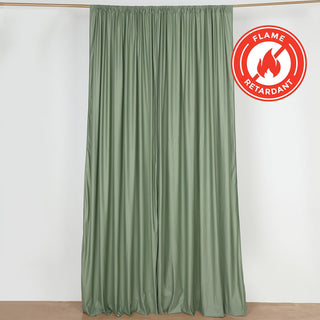 Upgrade Your Event Decor with Dusty Sage Green Scuba Polyester Curtain Panel Upgrade Your Event Decor with Dusty Sage Green Scuba Polyester Curtain Panel