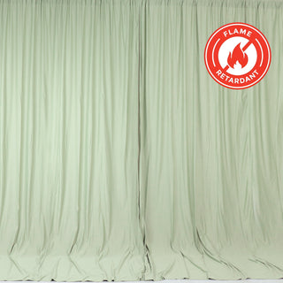 Sage Green Scuba Polyester Curtain Panel: Add Elegance and Charm to Your Events Sage Green Scuba Polyester Curtain Panel: Add Elegance and Charm to Your Events