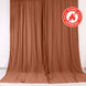 2 Pack Terracotta (Rust) Scuba Polyester Curtain Panel