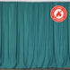 2 Pack Turquoise Durable Flame Resistant Scuba Polyester Curtain Panel Backdrops