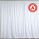 2 Pack White Scuba Polyester Curtain Panel Durable Flame Resistant Backdrops Wrinkle#whtbkgd