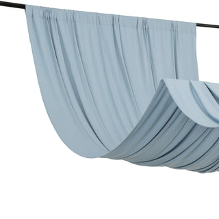 <strong>Stretchable Dusty Blue Backdrop Curtains</strong>