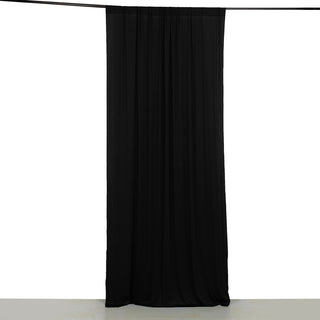 <strong>Wrinkle-Free Stretchable Black Curtain Panel</strong>