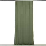 Dusty Sage Green 4-Way Stretch Spandex Photography Backdrop Curtain with Rod Pockets